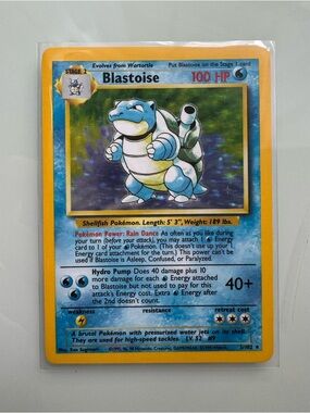 Blastoise Holo Pokemon Card 1999
